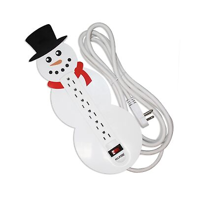 #ad Digital Energy Christmas Snowman Extra Long 6 Outlet Surge Protector Power St... $32.39