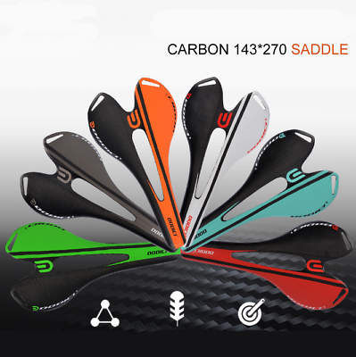 #ad #ad DODICI Carbon Fiber Bike Seat Saddle Cushion Lightweight MTB Mountain Road Bike $62.99
