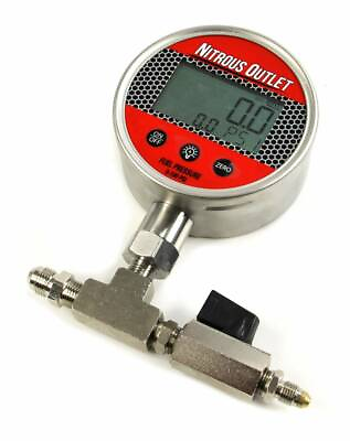 #ad Nitrous Outlet Flowing Fuel Pressure Test Gauge Kit 0 100 PSI Digital Gauge In $406.94
