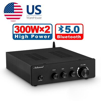 #ad HiFi Bluetooth 5.0 TPA3255 Amplifier Digital Power Amp with TREBLE MID BASS $84.99