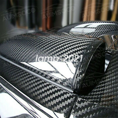#ad 7D Carbon Fiber Vinyl Wrap Stickers Outdoor Rated for Automotive Use Accessories $26.65