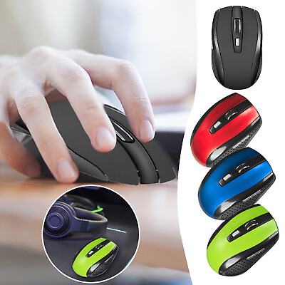 #ad Wireless Bluetooth Mouse Mice Optical 2.4GHz USB Receiver For Laptop Computer $3.19
