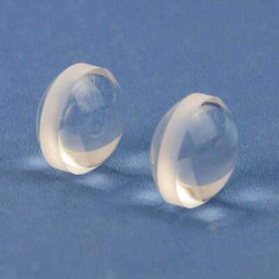 #ad 2pcs 18mm K9 Optical Glass Double Convex Lens Focal Length 13mm Magnifying Lens $13.29