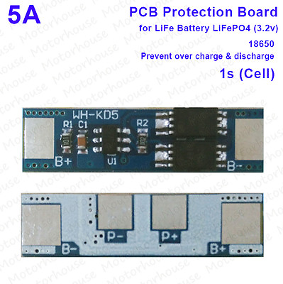 #ad 3.2V LiFe Battery LiFePO4 18650 PCM Current 5A Protection Circuit Module Board $3.12