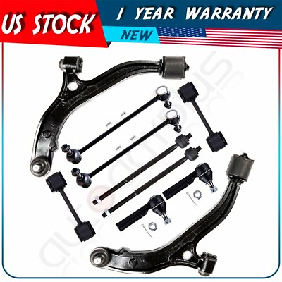 #ad For 1996 2000 Dodge Caravan 10Pcs Lower Control Arm Ball Joint Tie Rod Sway Bar $93.95