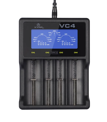 #ad XTAR VC4 Dual Chemistry Charger $10.99