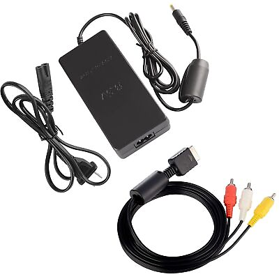 #ad SLIM AC ADAPTER CHARGER POWER CORD SUPPLY FOR SONY PS2 AUDIO VIDEO AV CABLE $10.35