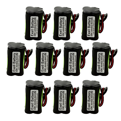 #ad 10x 4.8V 2500mAh NiMH Battery Pack with Tabs For FRS Radios Exit Lights Tools $142.45