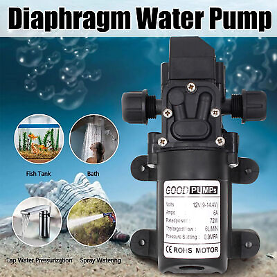 #ad 12V Water Pump 130PSI Self Priming Pump Diaphragm High Pressure Automatic Switch $14.89