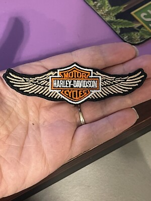 #ad Harley Davidson Patch Iron On Wings $5.99