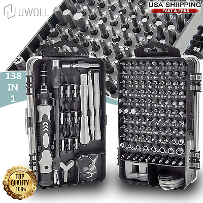 #ad #ad Small Screwdriver Set with Case 138 In 1 Mini Magnetic Kit with 108 Bitts $25.75