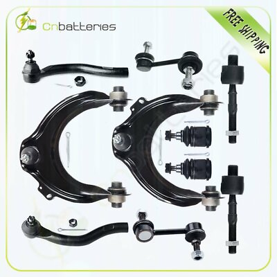 #ad 10x Suspension Kit For 04 08 Acura TSX Upper Control Arms Tie Rods Sway Bars Kit $63.41
