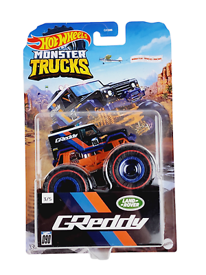 #ad Hot Wheels Monster Trucks Racing Series Land Rover Greddy 3 5 $7.49