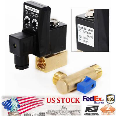 #ad Compressor Automatic Electronic Timed Air Tank Timing Water Drain Valve Timer $27.26