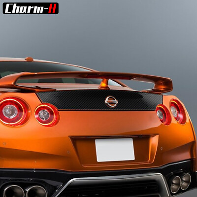 5D Carbon Vinyl Trunk Decal Stripe Rear Bumper Sticker for Nissan GTR R35 $19.18