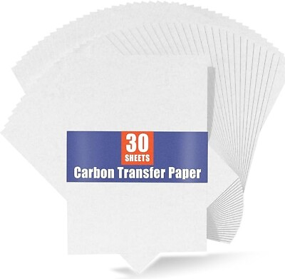 #ad Carbon Paper for Tracing Graphite Transfer Paper 30 Pcs Black Graphite Strong $8.05