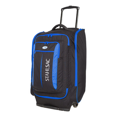 #ad STAHLSAC Caicos Black Blue Wheeled Dive Wheeled Cargo Lightweight Pack $339.95