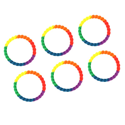 #ad 6 PCS and Pride Bracelet Girls Bracelets LGBTQ Blank $6.75