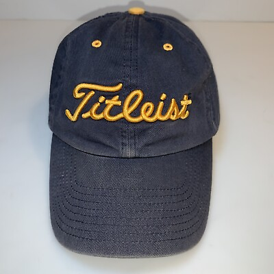 #ad Titleist Golf Faded Blue West Virginia University Mountaineers Strapback Hat Cap $19.50