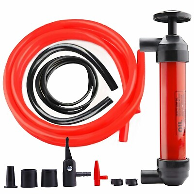#ad Liquid Transfer Siphon Hand Pump for Gas Oil Air and Other Fluids $12.59