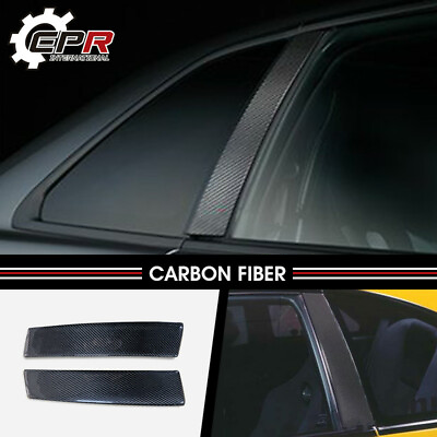 #ad #ad Carbon Fiber B Pillar Cover AddOn Trim BodyKits For Nissan Skyline R34 GTR GTT $239.00