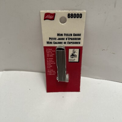 #ad Lisle 68000 Mini Feeler Gage Gauge Set Automotive Ignition. New $10.95