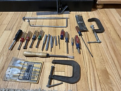 #ad #ad Craftsman Tool Lot Screwdrivers Nutdrivers Chisels Level more $35.00