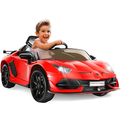 #ad Lamborghini Licensed Ride on Car for Kids 12V Electric Toys with Remote Control $135.99