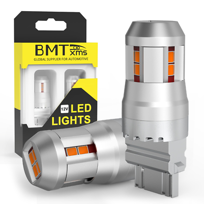 #ad 2x 3157 LED DRL Error Free Yellow Turn Signal Parking Light Bulbs Reverse Lamp $16.88