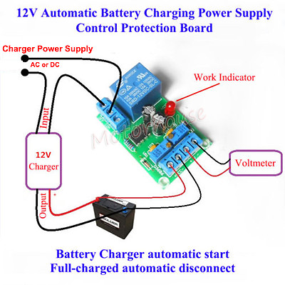 #ad 12V Battery Automatic Charger Charging Switch Controller Module Protection Board $4.55