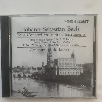 #ad Johann Sebastian Bach Four Concerti for Various Instruments CD 1988 TESTED $4.99