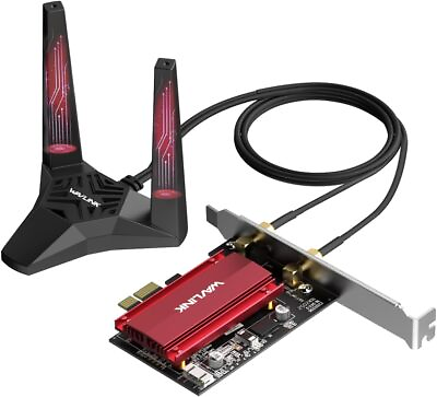 #ad WiFi 6E AX5400M PCIe WiFi Card Bluetooth 5.3 Tri Band AX210 Wireless Adapter $39.99