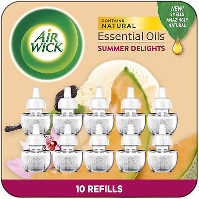 #ad Air Wick Plug in Scented Oil Refill 10ct Summer Delights Scented Oil Air Fre $21.98