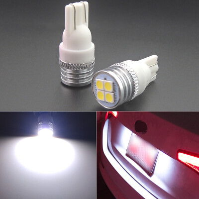 #ad 2PCS Bright HID White 168 2825 LED Car Truck License Plate Lights Bulbs 194 W5W $8.08