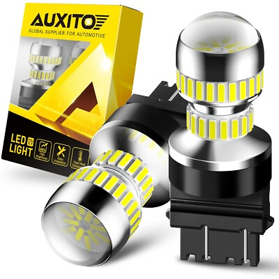 #ad AUXITO 4114 3157 4157 LED SMD White Driving DRL Daytime Running Light 6000K Bulb $13.29