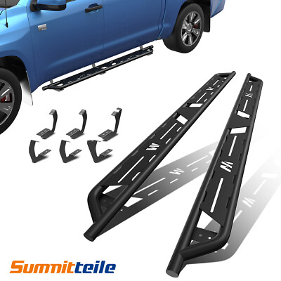 #ad 2X Running Boards Side Step Nerf Bars For 2007 2021 Toyota Tundra Crew Max Cab $159.79