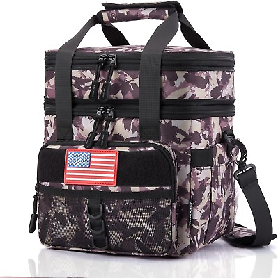 #ad Tactical Lunch Box Bag Insulated Thermal Cooler Camping Picnic Work Leakproof $38.98