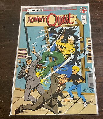 #ad Vintage Johnny Quest #2 VF NM Comico Comic 1985 HIGH GRADE Combined Shipping $24.95
