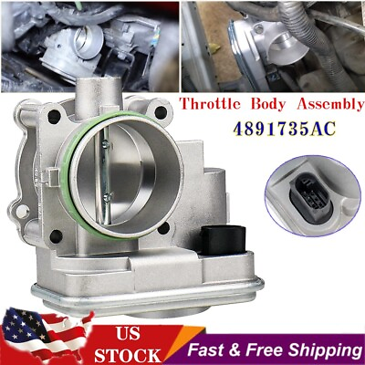 #ad 04891735AC Throttle Body For Jeep Chrysler Dodge 200 2.0L 1.8L Compass Caliber $100.98