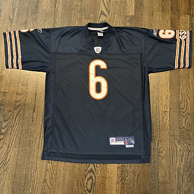 #ad Chicago Bears Jersey Jay Cutler Size Large Mens Reebok Blue 2 Length $49.15