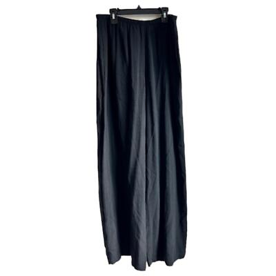 #ad NWT Eileen Black Straight Wide Leg Pants With Pockets $89.00