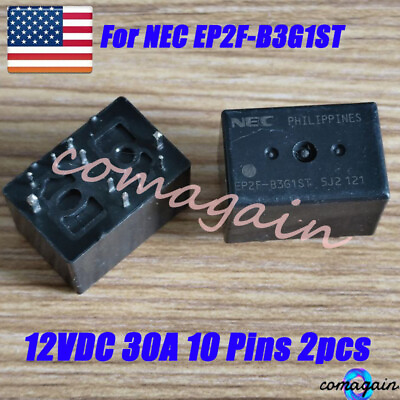 #ad 2 x Automotive Power Relay For NEC EP2F B3G1ST EP2FB3G1ST 12VDC 30A 10 Pins $20.99
