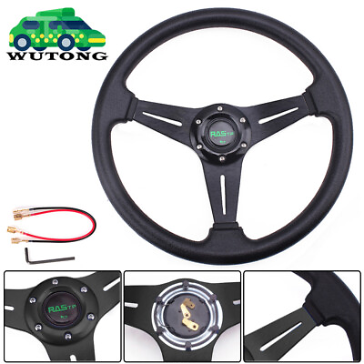 #ad 14quot; Black Golf Cart Steering Wheel For EZGO TXT RXV Yamaha and Club Car $29.95