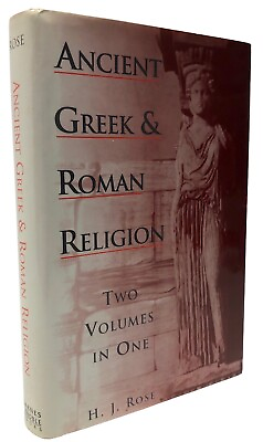 #ad Vtg 1995 Ancient Greek and Roman Religion Two Volumes in One HC DJ Book $18.99