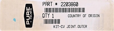 #ad Polaris Outer CV Joint Kit Part Number 2203860 $24.99