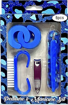#ad Pedicure and Manicure Set Blue 6 Pc BRAND NEW $12.90