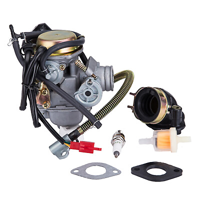 #ad #ad PD24J Carburetor for 4 Stroke GY6 125cc 150cc 152QMI 157QMJ Engine $36.99