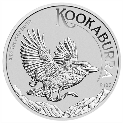 #ad 2024 1 oz Australian Mint Silver Kookaburra .9999 Fine Silver in Capsule $37.80