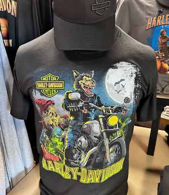 #ad #ad Harley Davidson Men#x27;s Black Halloween Rider T Shirt $4.50