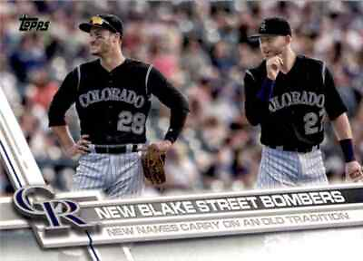 #ad 2017 Baseball Card New Blake Street Bombers Trevor Story Nolan Arenado #298 $1.50